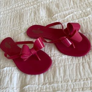 Valentino Pink Jelly Bow Sandals